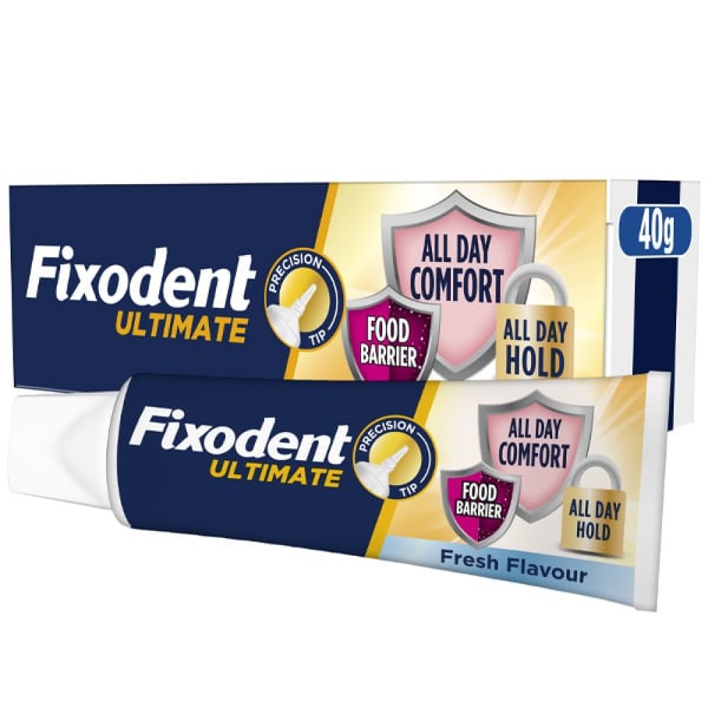 Fixodent | Professional Στερεωτική Κρέμα Τεχνητής Οδοντοστοιχίας για την Προστασία των Ούλων | 40g