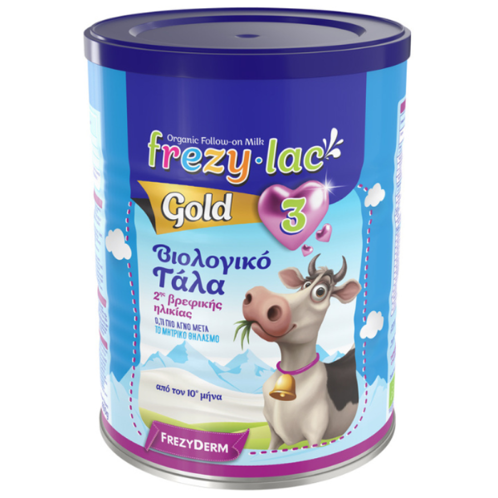 Frezylac | Gold 3 | Βιολογικό Αγελαδινό Γάλα Σε Σκόνη Από τον 12ο Μήνα (3ης Βρεφικής Ηλικίας) | 400gr