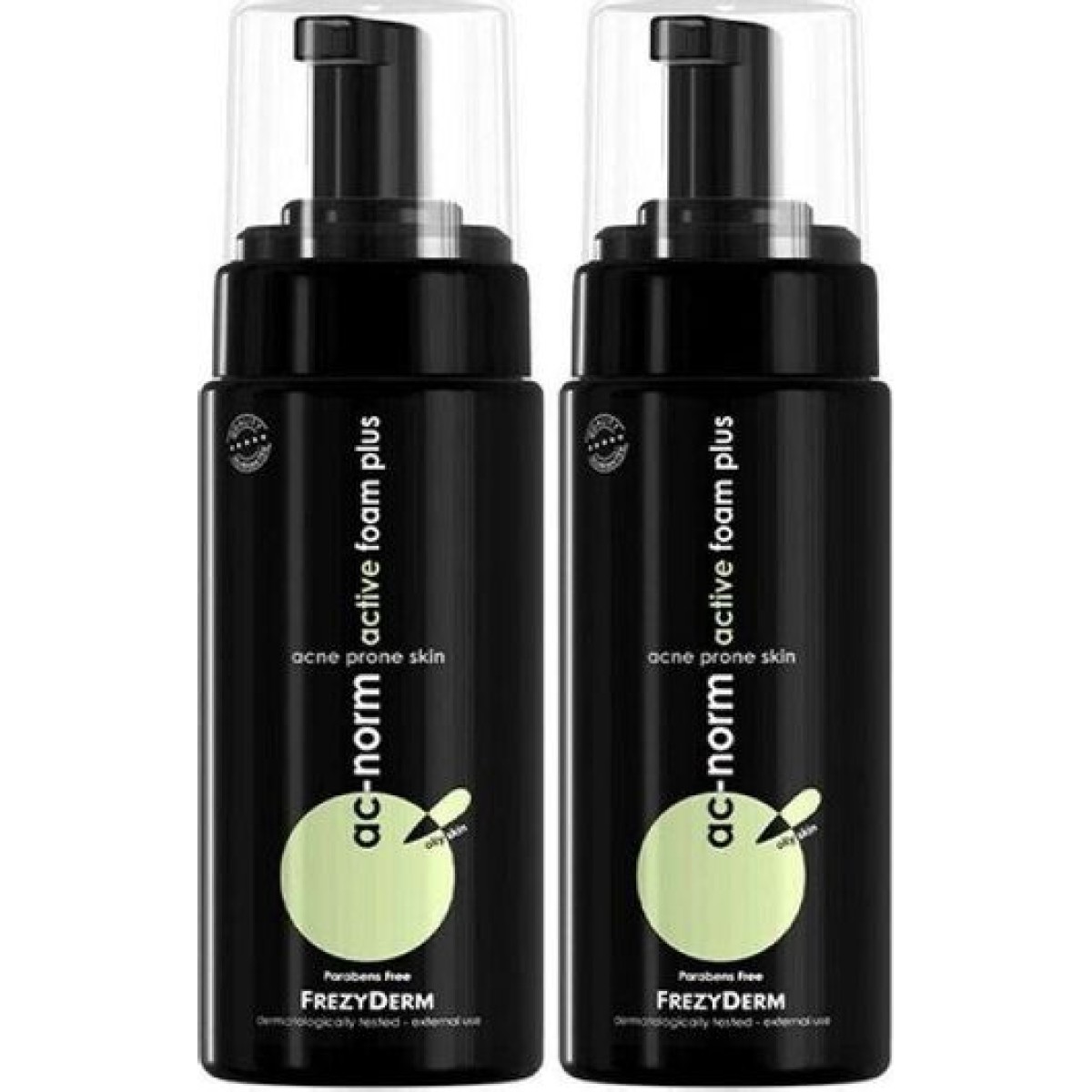  Frezyderm | Ac-Norm Active Foam Plus για Λιπαρές Επιδερμίδες |  set 2τμχ 300ml