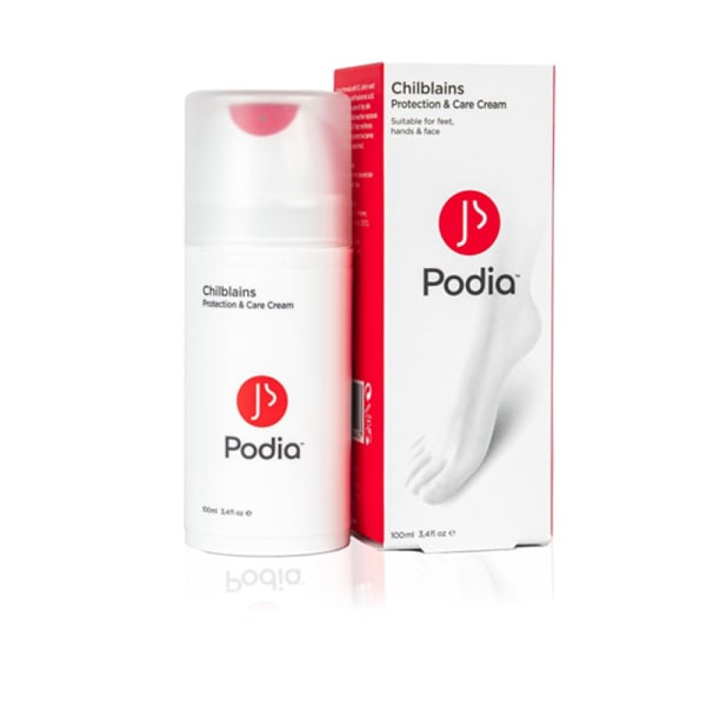 Podia | Chilblains Protection and  Care Cream  | Κρέμα προστασίας  και ανακούφισης  από  χιονίστρες | 100ml.