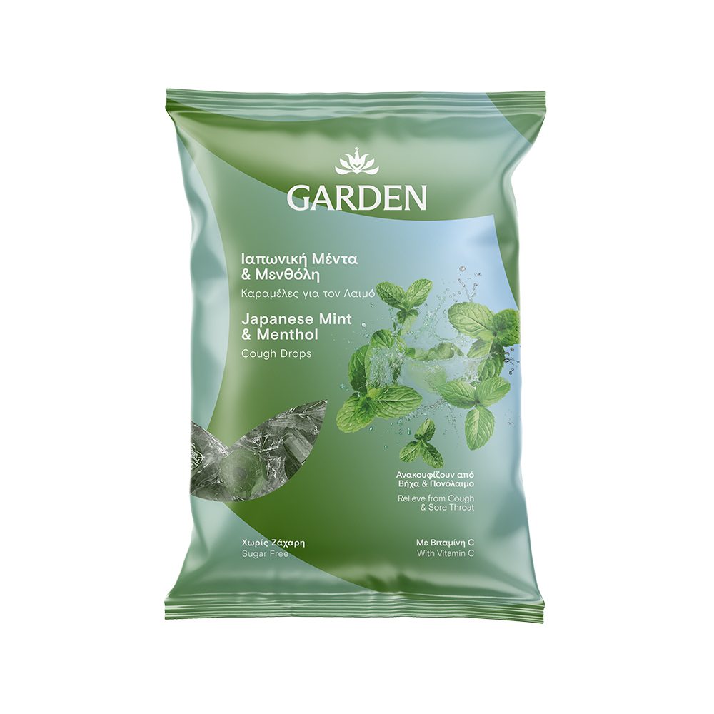 Garden | Καραμέλες για το Λαιμό Ιαπωνική Μέντα | 60gr