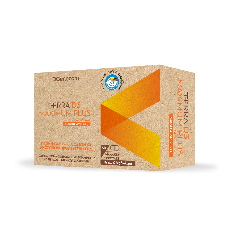 Genecom | Terra D3 Plus Softgels 4000IU | 60caps