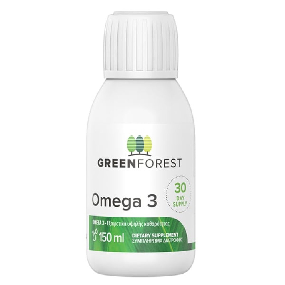 Green Forest | Omega 3 Συμπλήρωμα Διατροφής με Ωμέγα 3 σε Υγρή Μορφή | 150ml
