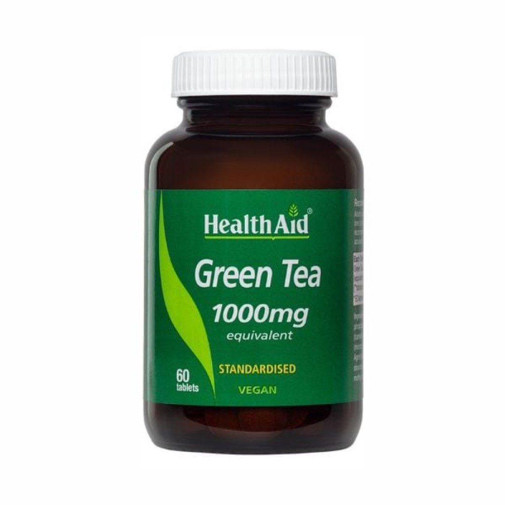 Health Aid | Green Tea Εκχύλισμα Πράσινου Τσαγιού 1000mg | 60tabs