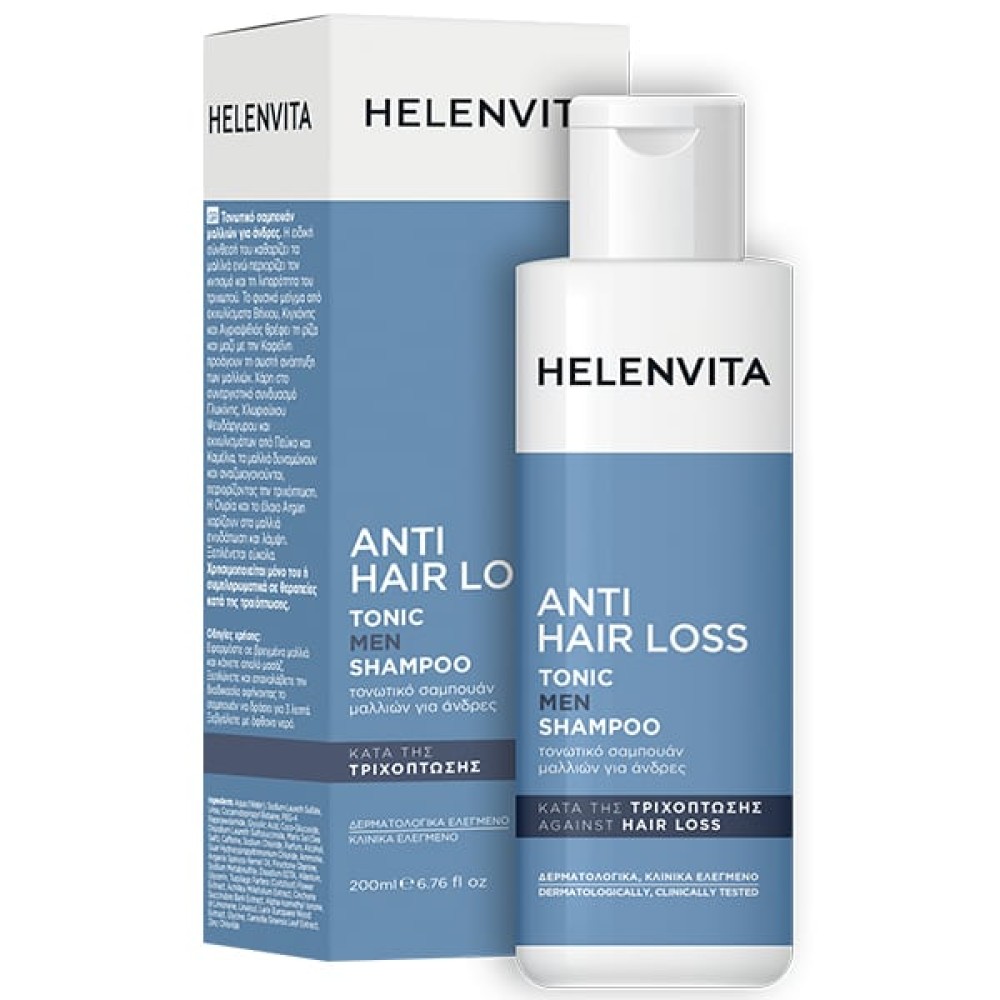 Helenvita | Anti Hair Loss Tonic Men Shampoo | Τονωτικό Σαμπουάν κατά της Τριχόπτωσης για Άνδρες | 200ml