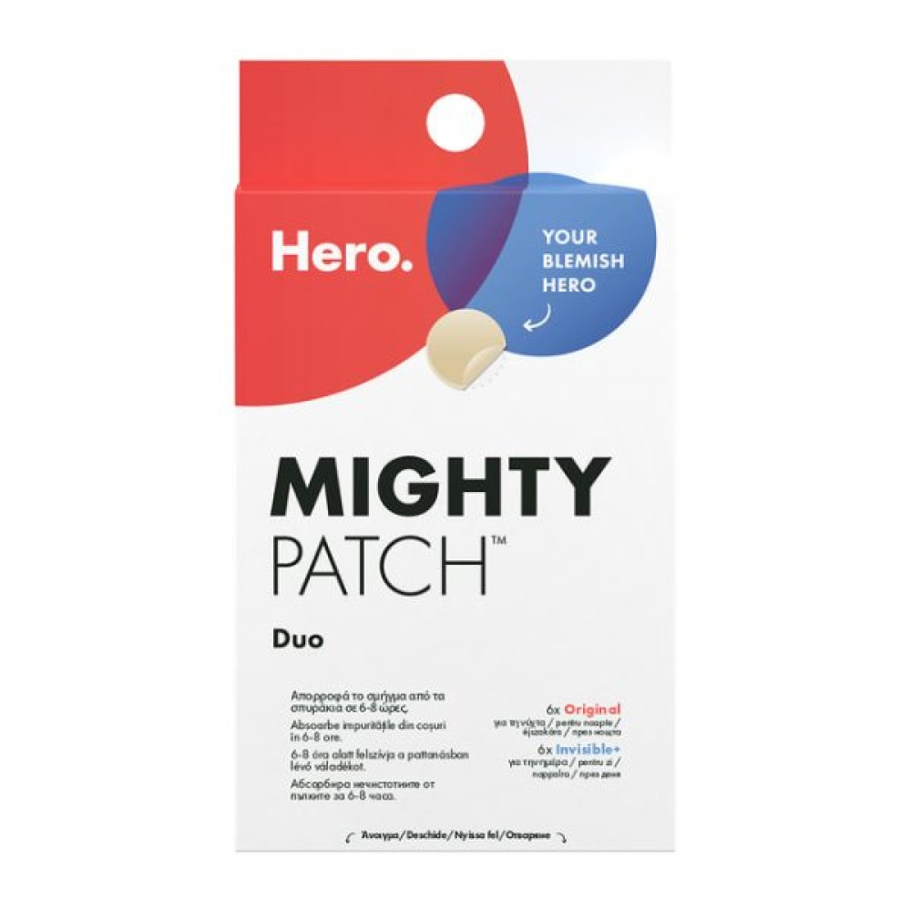Hero. | Mighty Patch Duo Anti-Pimple Επιθέματα για Σπυράκια | 12τεμ Hero. | Mighty Patch Duo Anti-Pimple Επιθέματα για Σπυράκια | 12τεμ