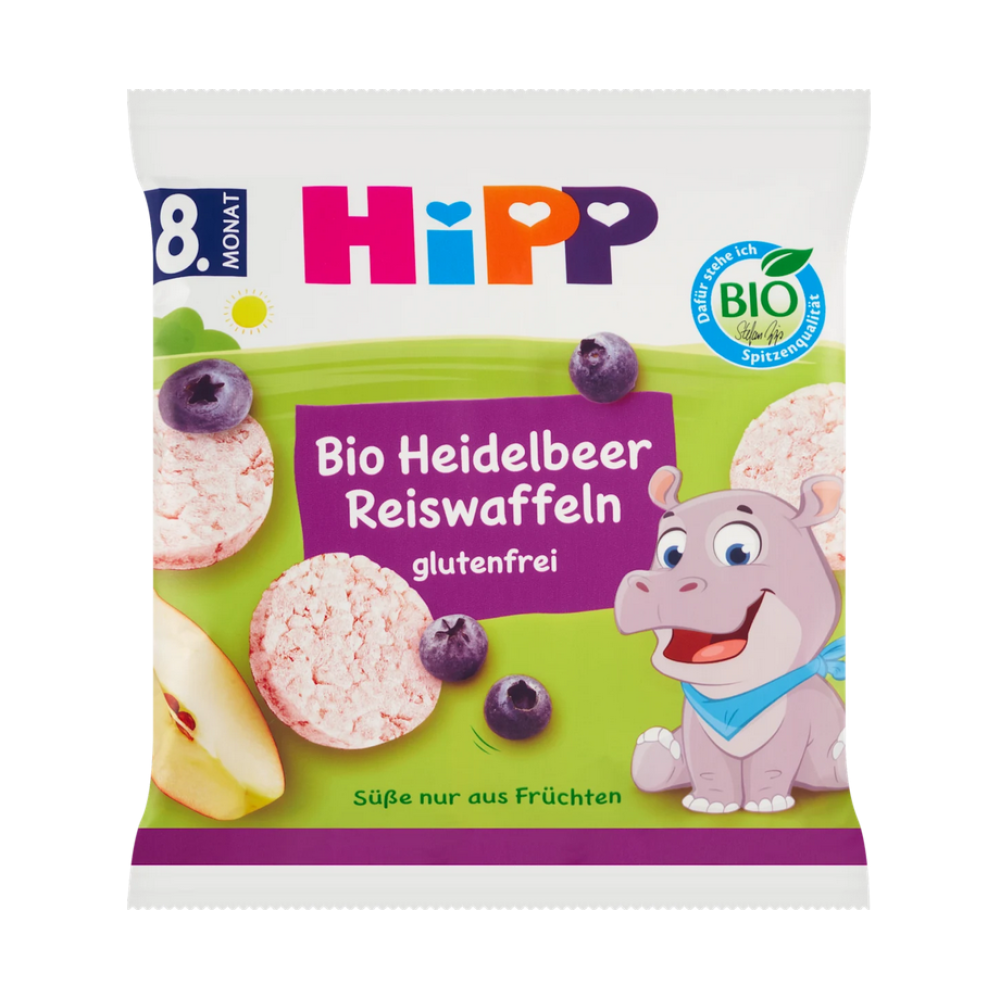 Hipp | Παιδικό Ρυζογκοφρετάκι Βατόμουρου Από Τον 8ο Μήνα | 35gr