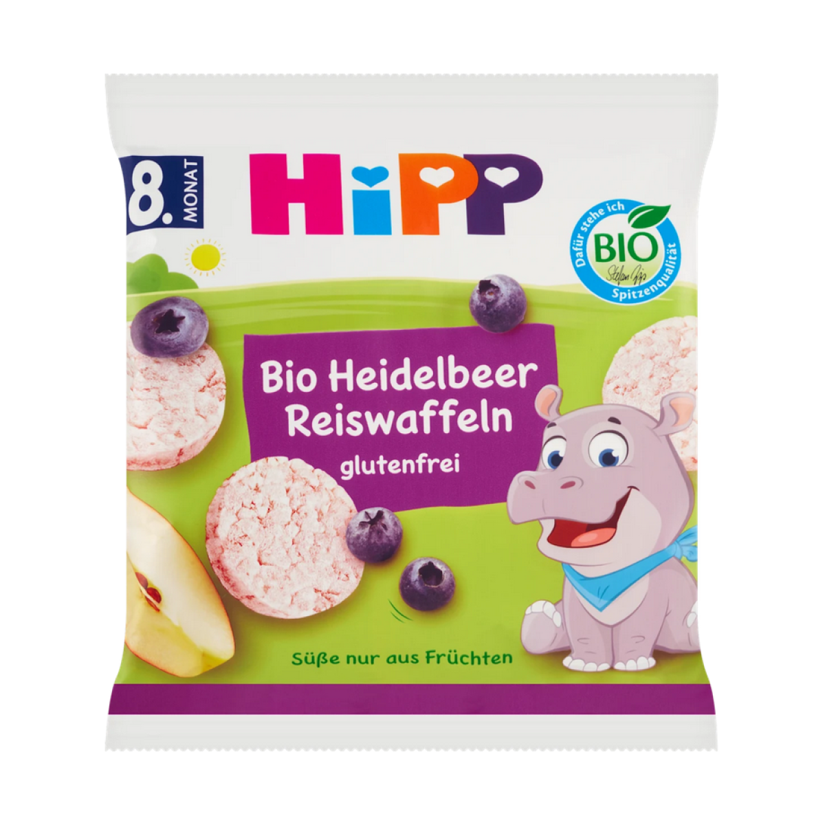 Hipp | Παιδικό Ρυζογκοφρετάκι Βατόμουρου Από Τον 8ο Μήνα | 35gr