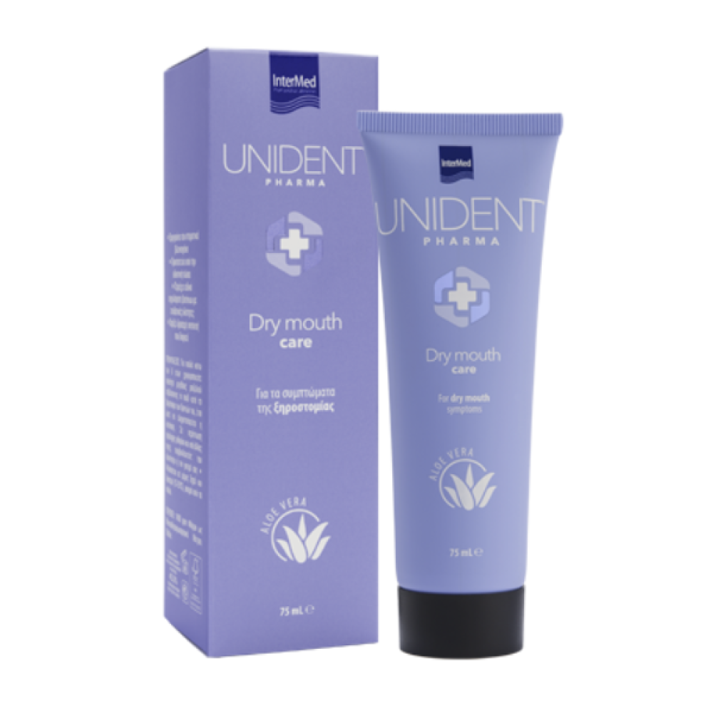  Intermed | Unident Pharma Dry Mouth Care Οδοντόκρεμα για Συμπτώματα Ξηροστομίας | 75ml 
