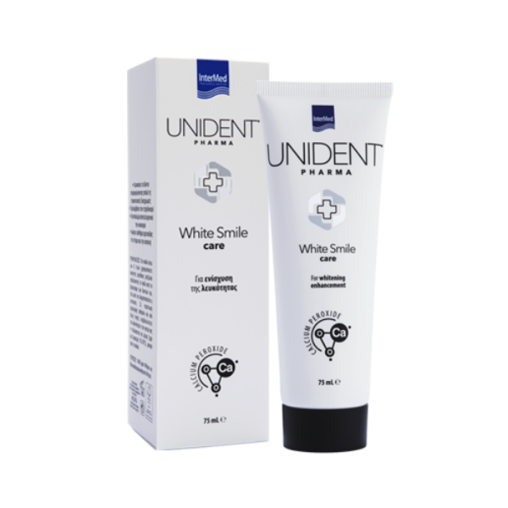 Intermed | Unident Pharma White Smile Care Οδοντόκρεμα για Λεύκανση των Δοντιών | 75ml