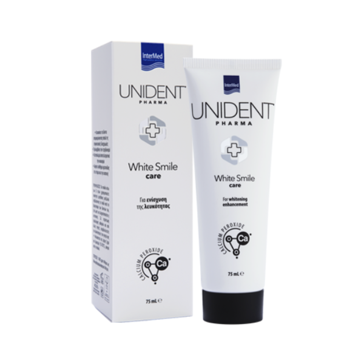 Intermed | Unident Pharma White Smile Care Οδοντόκρεμα για Λεύκανση των Δοντιών | 75ml