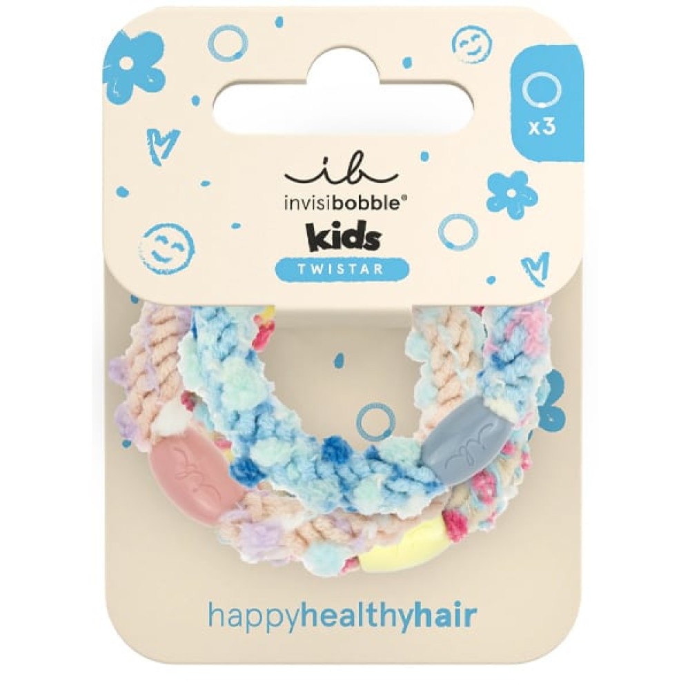 Invisibobble | Twistar Kids Pom Pom Tie Παιδικά Λαστιχάκια Μαλλιών | 3τεμ