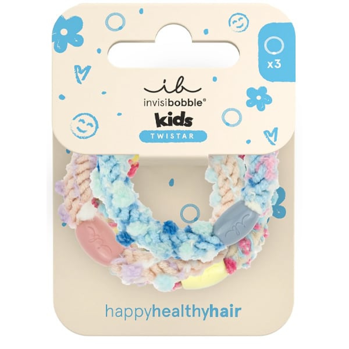 Invisibobble | Twistar Kids Pom Pom Tie Παιδικά Λαστιχάκια Μαλλιών | 3τεμ