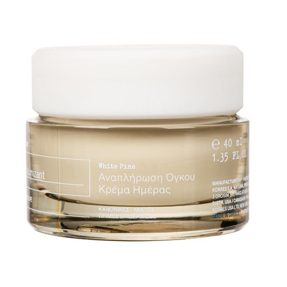 Korres | White Pine Volumizing Serum-in-Moisturizer Αναπλήρωση Όγκου Κρέμα Ημέρας για Κανονικές/Μικτές Επιδερμίδες | 40ml 