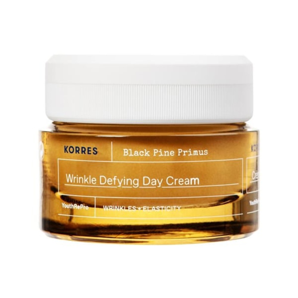Korres | Black Pine Primus Wrinkle Defying Day Cream Κρέμα Νεότητας Ημέρας για Λείανση Ρυτίδων & Ελαστικότητα | 40ml