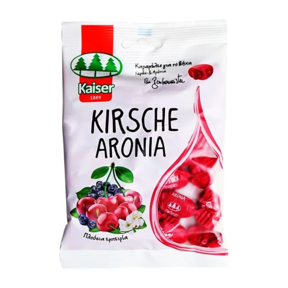 Kaiser | Kirsche Aronia Καραμέλες για το Bήχα με Κεράσι & Αρώνια | 90g 