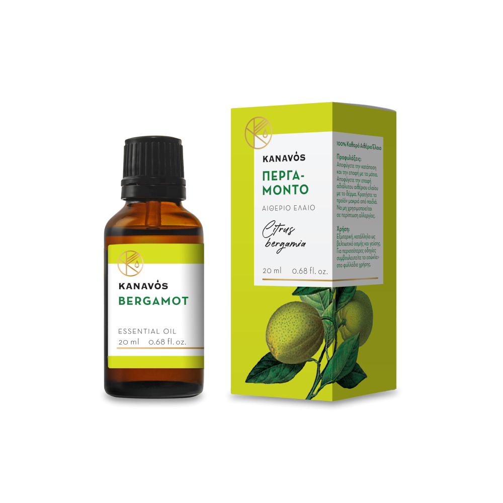 Kanavos | Essential Oil Bergamot Αιθέριο Έλαιο Περγαμόντο | 20ml