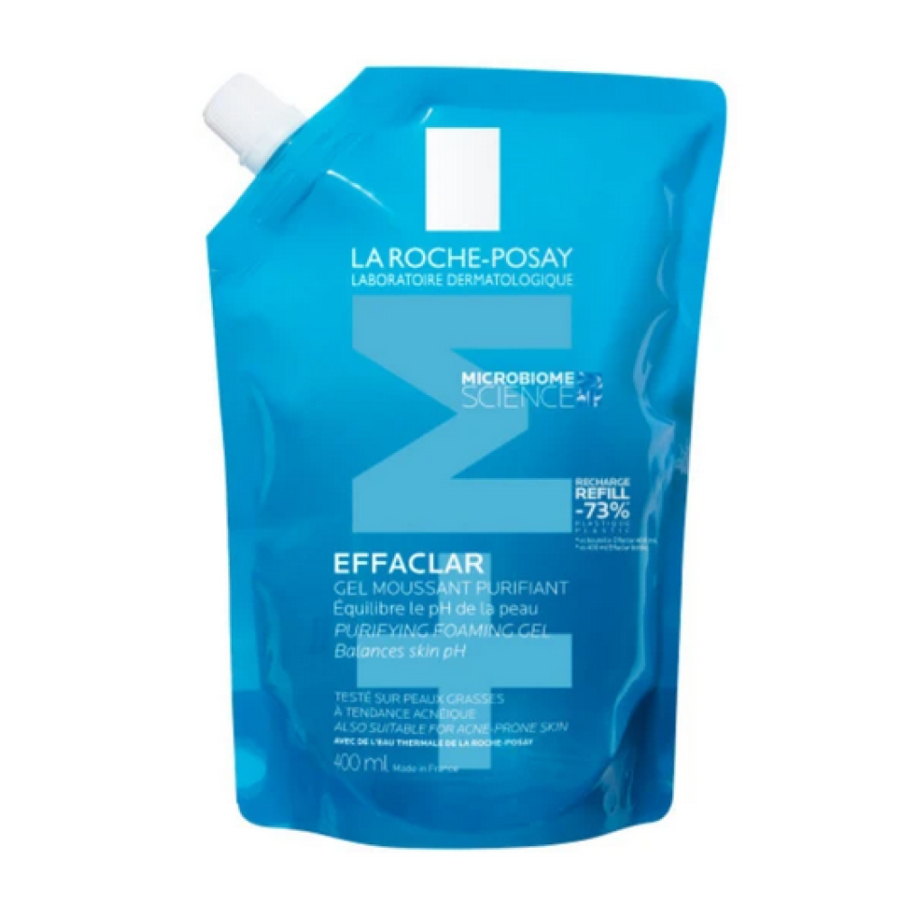 La Roche-Posay | Effaclar Purifying Foaming Gel +Μ Refill Καθαρισμός για το Λιπαρό Δέρμα με Τάση Ακμής | 400ml