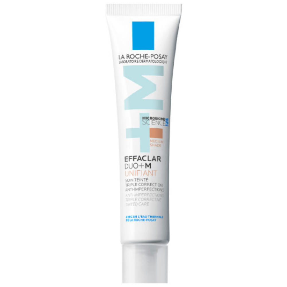 La Roche-Posay | Effaclar Duo+Μ Unifiant Medium Επανορθωτική Κρέμα Προσώπου κατά των Ατελειών με Χρώμα | 40ml