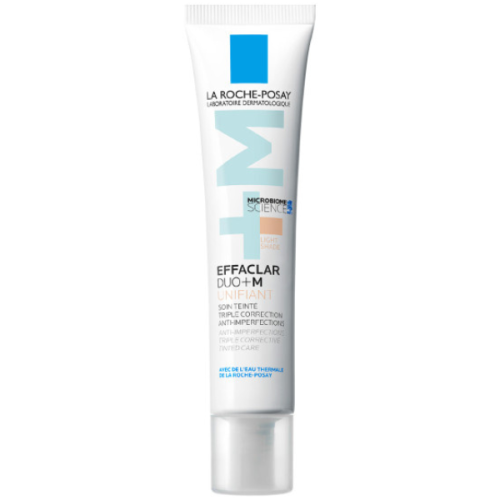 La Roche-Posay | Effaclar Duo+Μ Unifiant Light Επανορθωτική Κρέμα Προσώπου κατά των Ατελειών με Χρώμα | 40ml