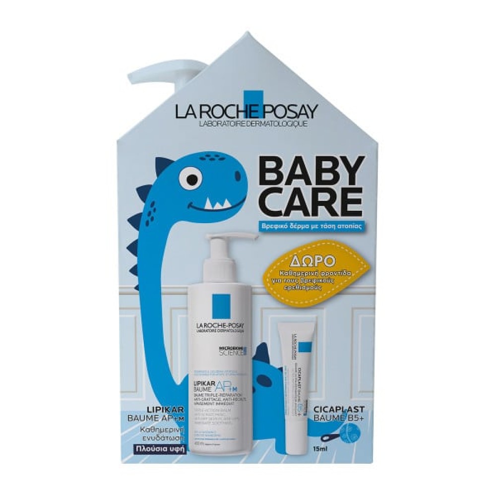 La Roche-Posay | Baby Care Promo Lipikar Baume AP+M, 400ml & Δώρο Cicaplast Baume B5+ για την Καταπράυνση του Δέρματος, 15ml | 1σετ