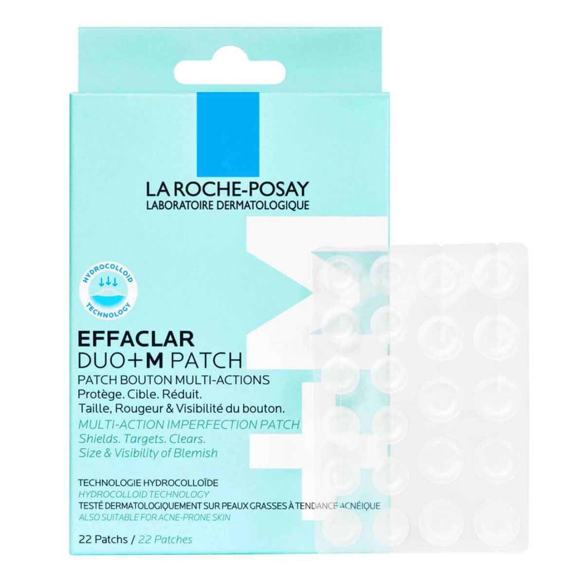 La Roche Posay | Effaclar Duo+M Patch | Αυτοκόλλητο Επίθεμα Πολλαπλών Δράσεων κατά των Ατελειών | 22τμχ 