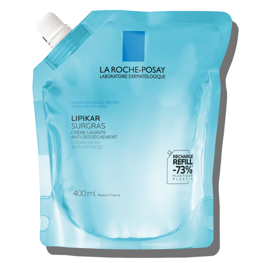 La Roche Posay | Lipikar Surgras Refill Υγρό Καθαρισμού για το Πρόσωπο & το Σώμα | 400ml