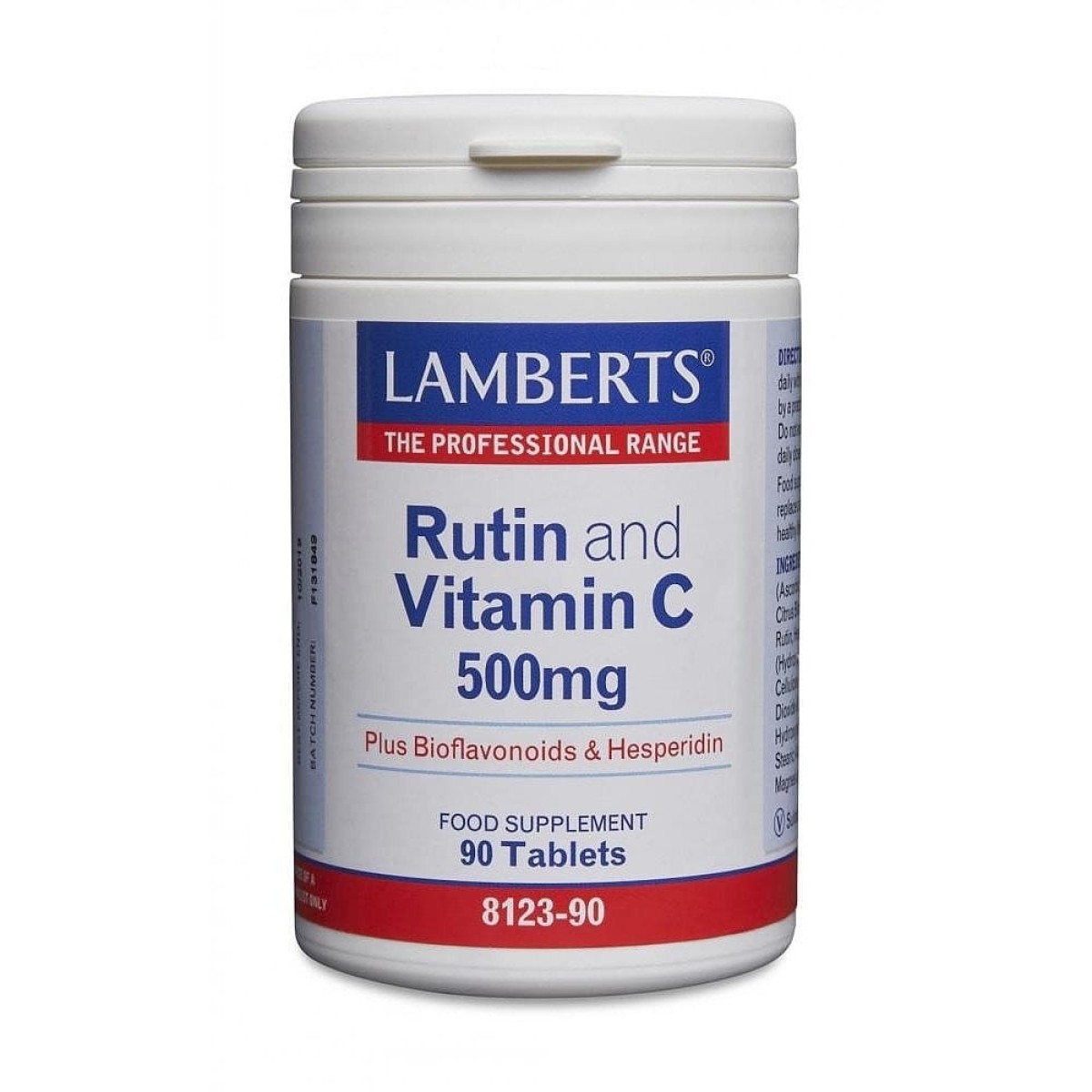 Lamberts  | Rutin and Vitamin C 500 mg plus Bioflavonoids | 90 tabs