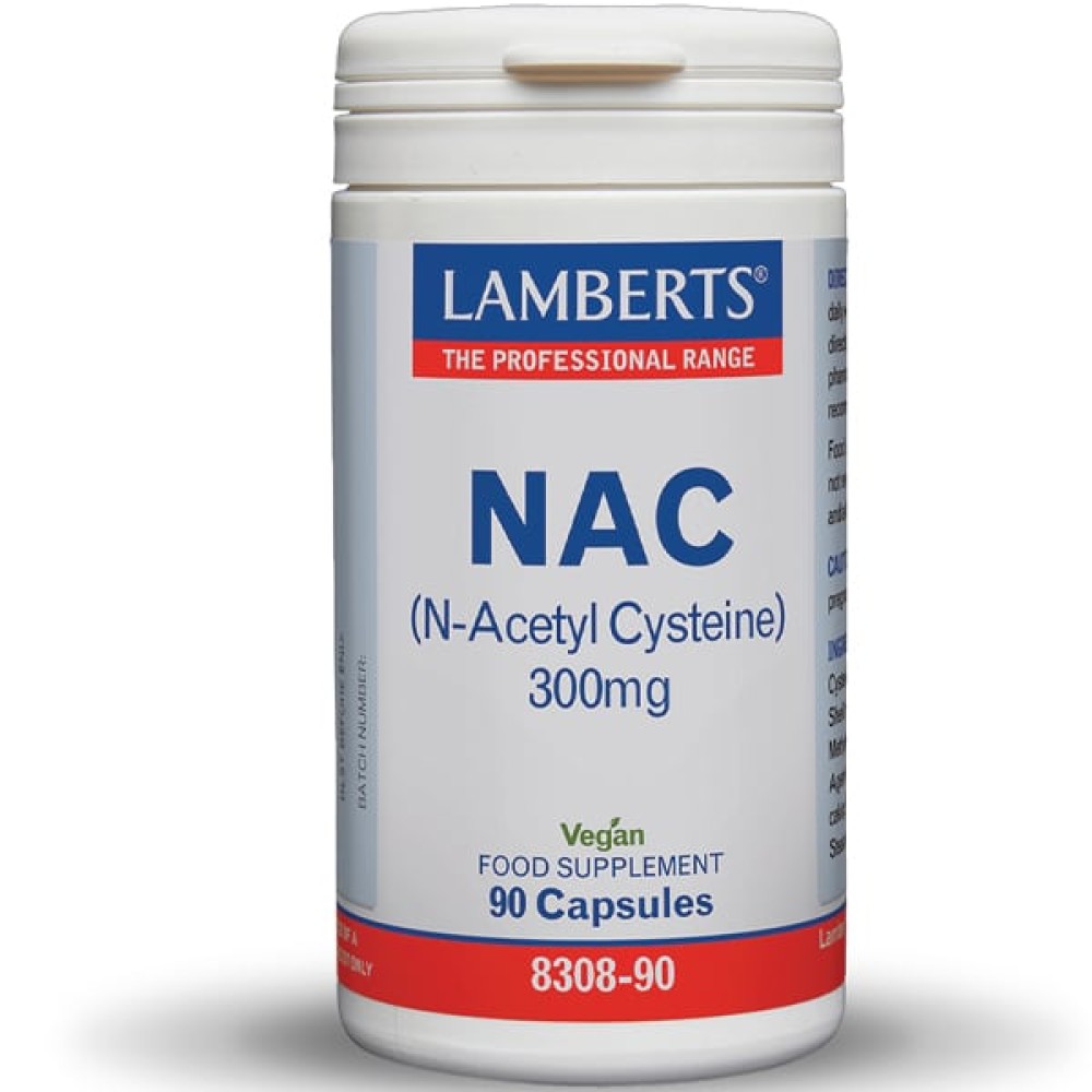 Lamberts | NAC (N-Acetyl Cysteine) 300mg | 90caps