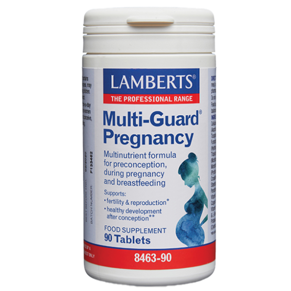 Lamberts | Multi Guard Pregnancy Συμπλήρωμα Διατροφής για Γυναίκες Αναπαραγωγικής Ηλικίας | 90 Ταμπλέτες