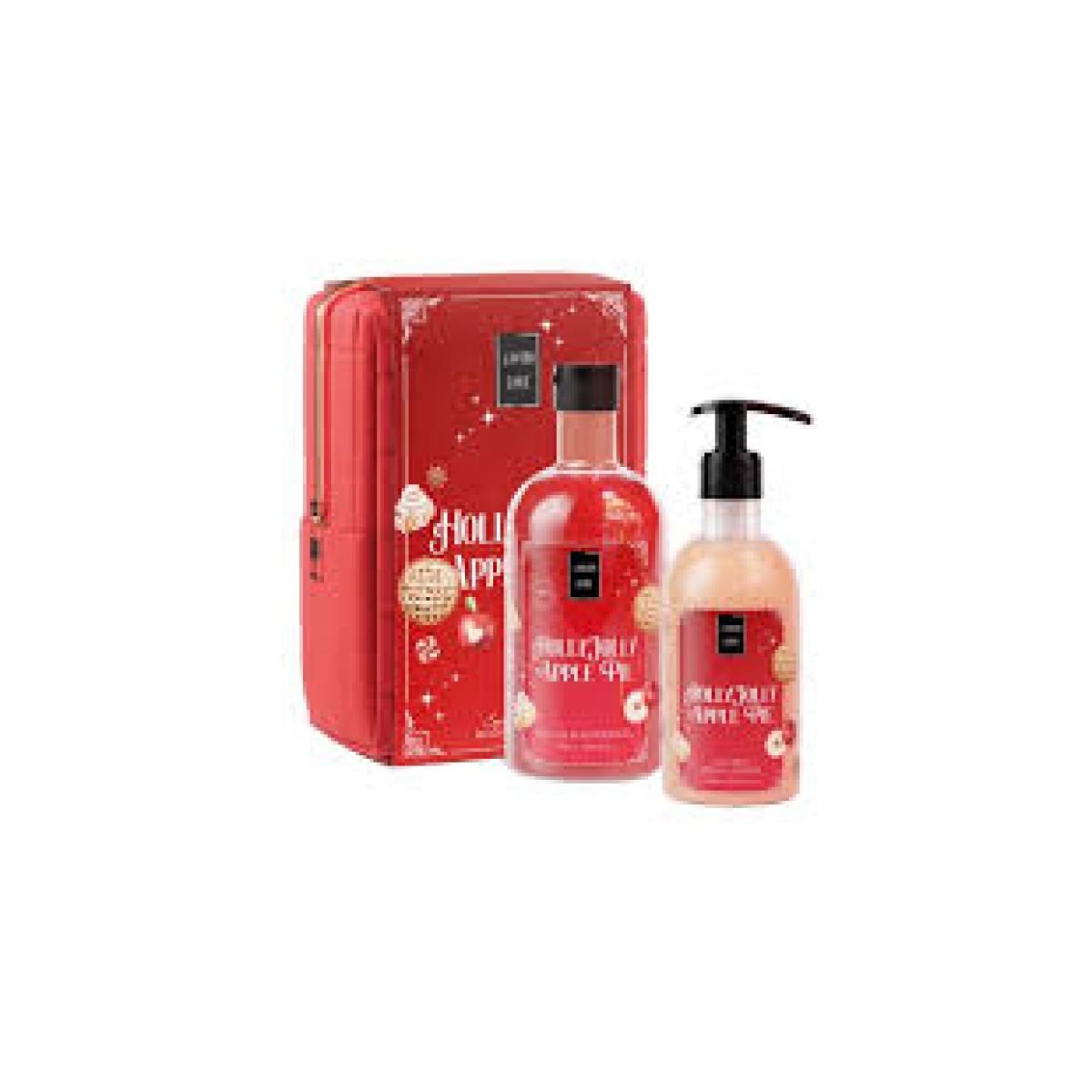Lavish Care | Promo Holly Jolly Apple Pie Bath & Shower Gel 500ml & Glitter Body Lotion 300ml & Νεσεσέρ | 1 σετ