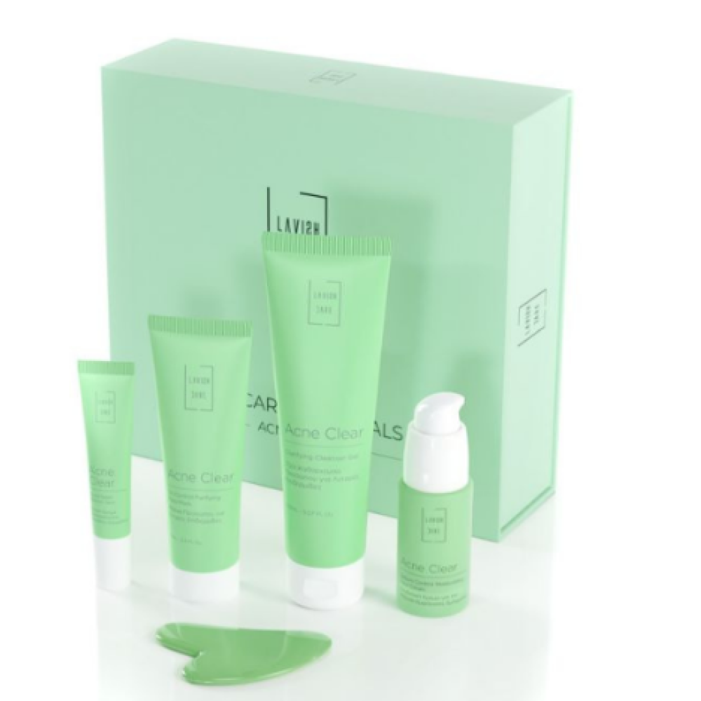 Lavish Care | Box Set Skin Care Essentials Acne Clear Oλοκληρωμένο Σετ Περιποίησης για Λιπαρές Επιδερμίδες | 1σετ