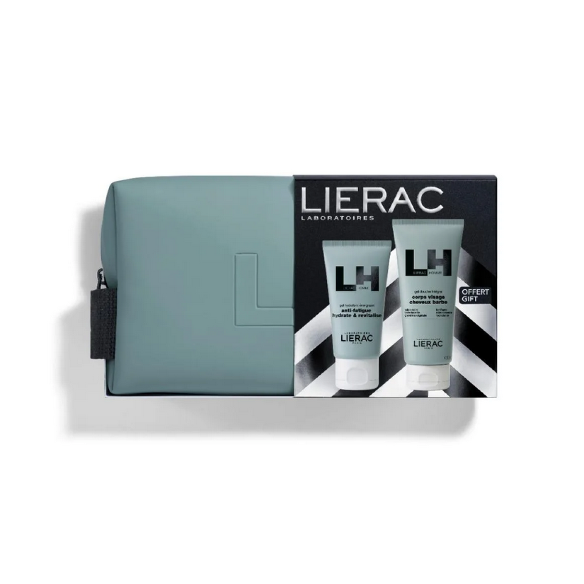 Lierac | Promo Homme Energizing Moisturizing Gel 50ml & ΔΩΡΑ Gel Douche Intégral 200ml & Νεσεσέρ | 1σετ