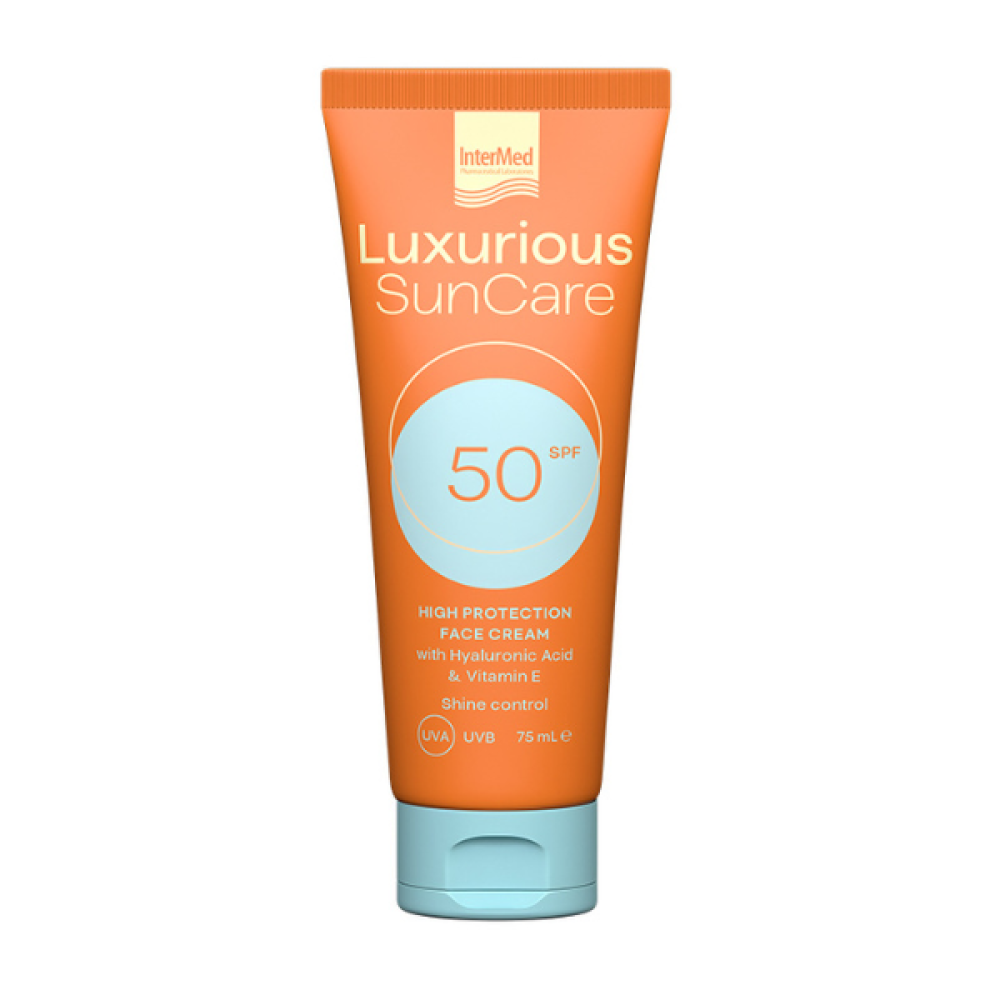 Intermed | Luxurious Suncare Face Cream SPF50 | Αντηλιακό Προσώπου | 75ml