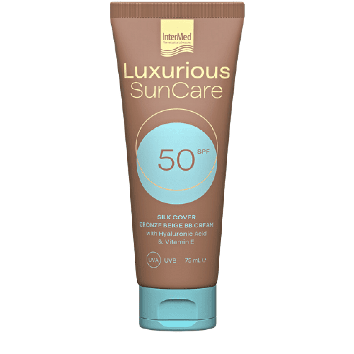 Intermed | Luxurious Sun Care Silk Cover Bronze Beige BB Cream SPF50 | Αντηλιακή Κρέμα Προσώπου Με Χρώμα | 75ml