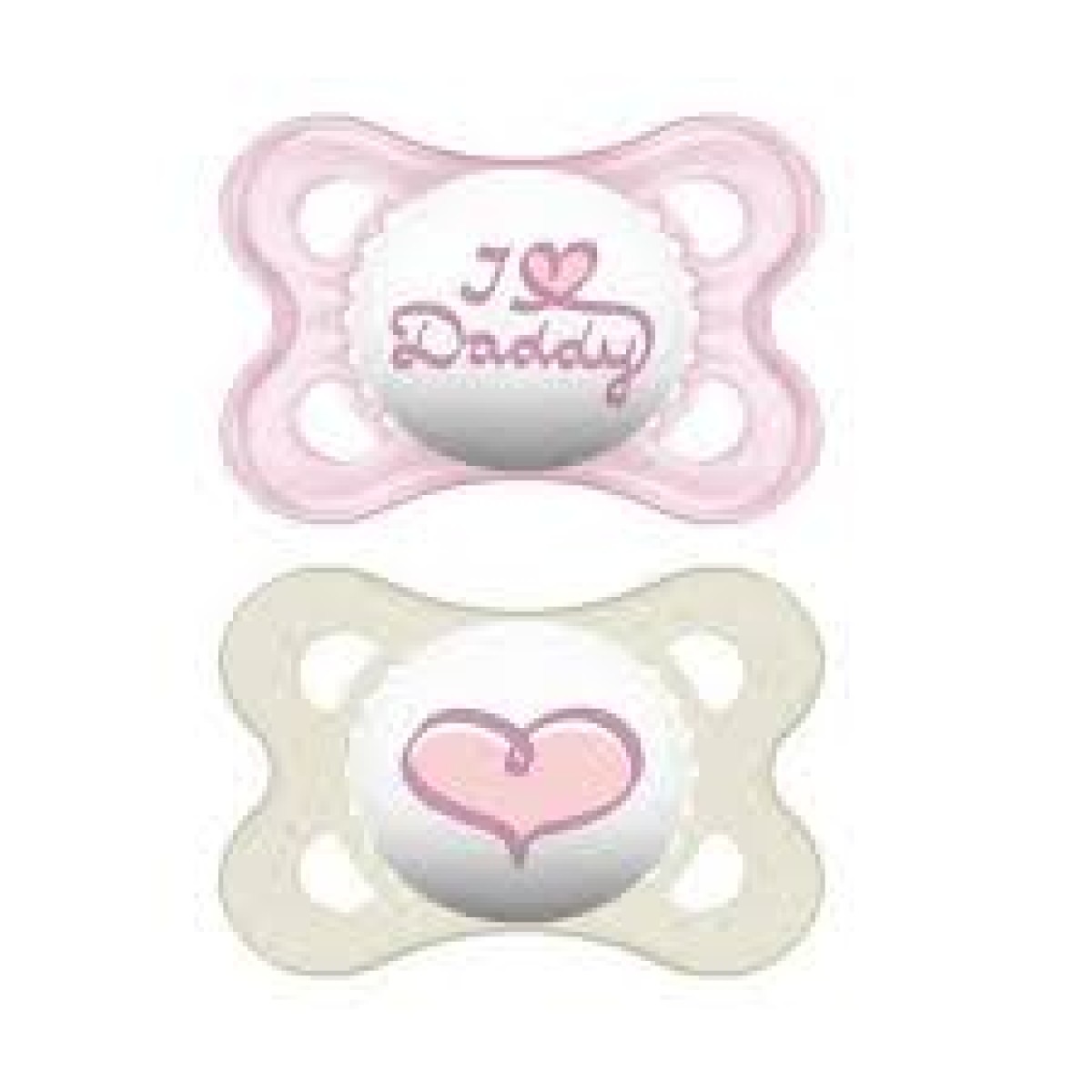 Mam | I Love Mummy & Daddy 115S | Πιπίλα Σιλικόνης 0-6 Μηνών | Γαλάζιο | 2 τεμ.