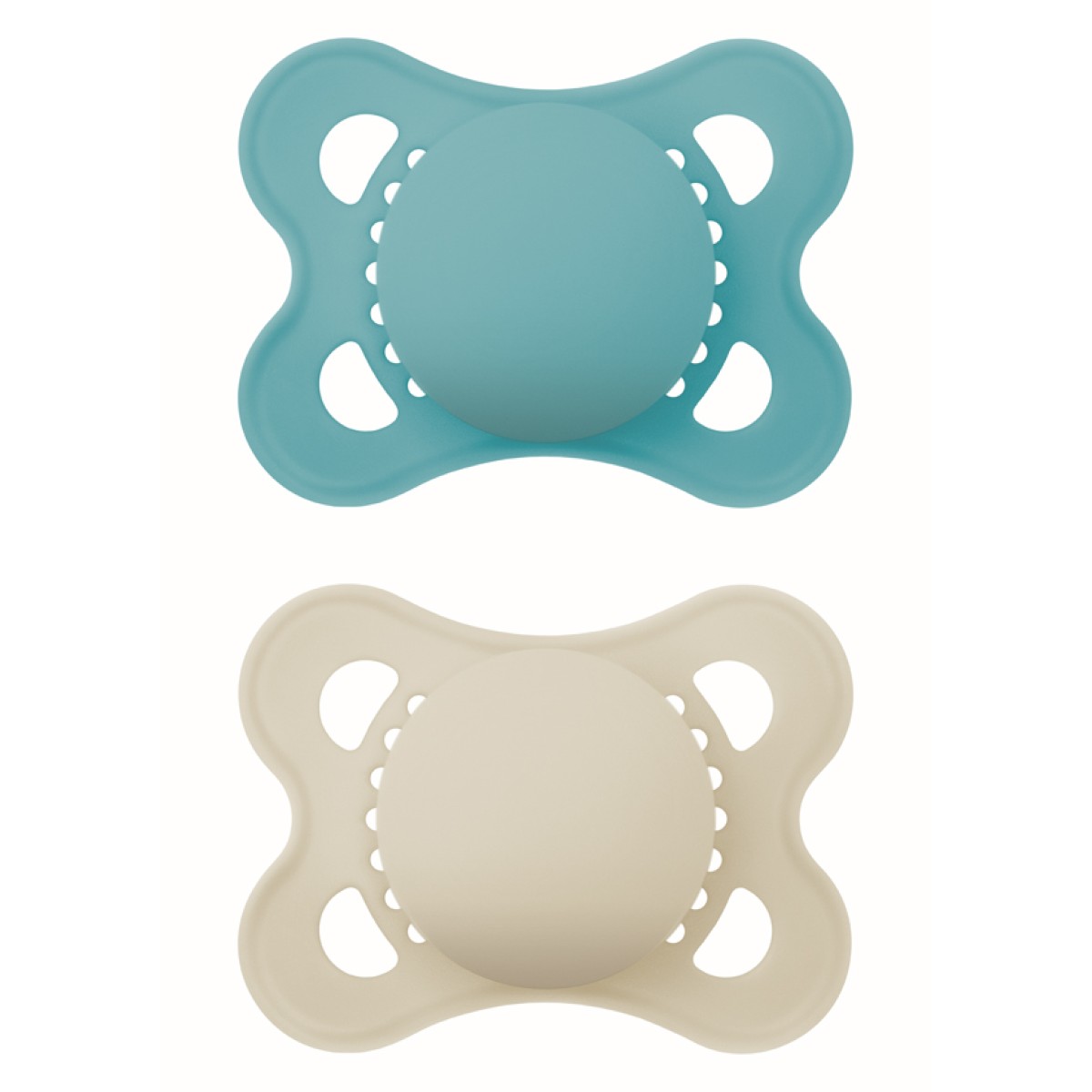 Mam | Πιπίλα Original Unprinted Σιλικόνης 2-6 μηνών - Boy - Μπλε | 2τμχ