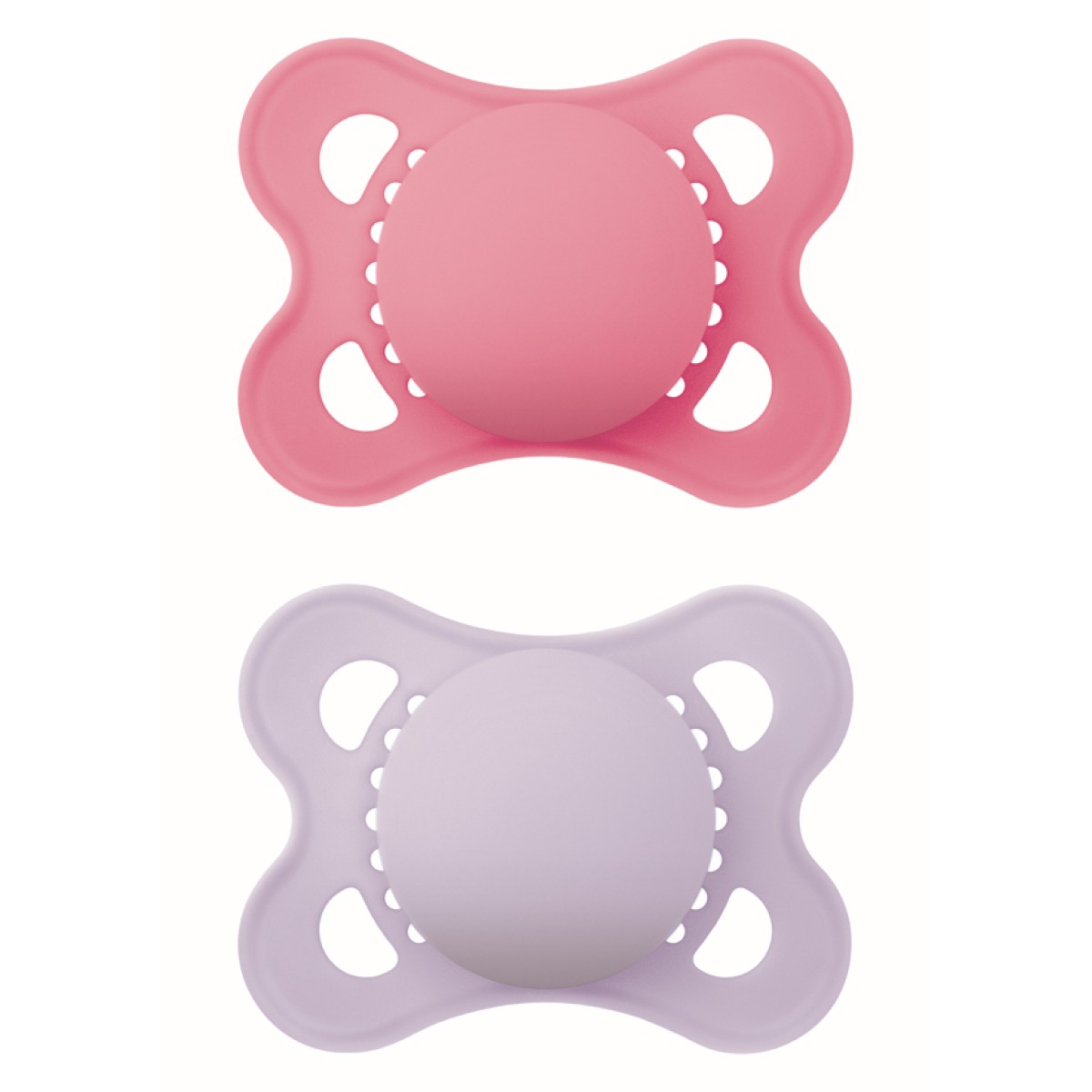 Mam | Πιπίλα Original Unprinted Σιλικόνης 2-6 μηνών - Girl – Ροζ | 2τμχ