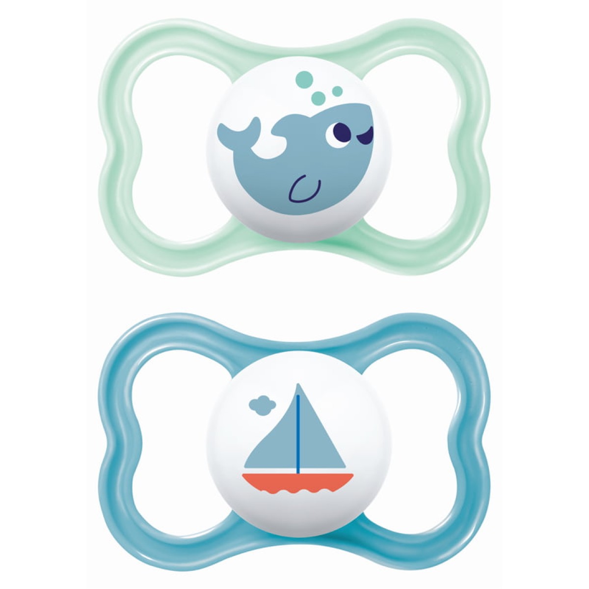 Mam | Πιπίλα Air Σιλικόνης 6-16 μηνών - Boy – Γαλάζιο | 2τμχ 