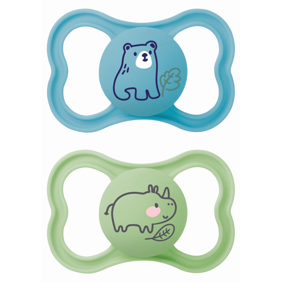 Mam | Πιπίλα Air Σιλικόνης 16+ μηνών - Boy - Μπλε | 2τμχ