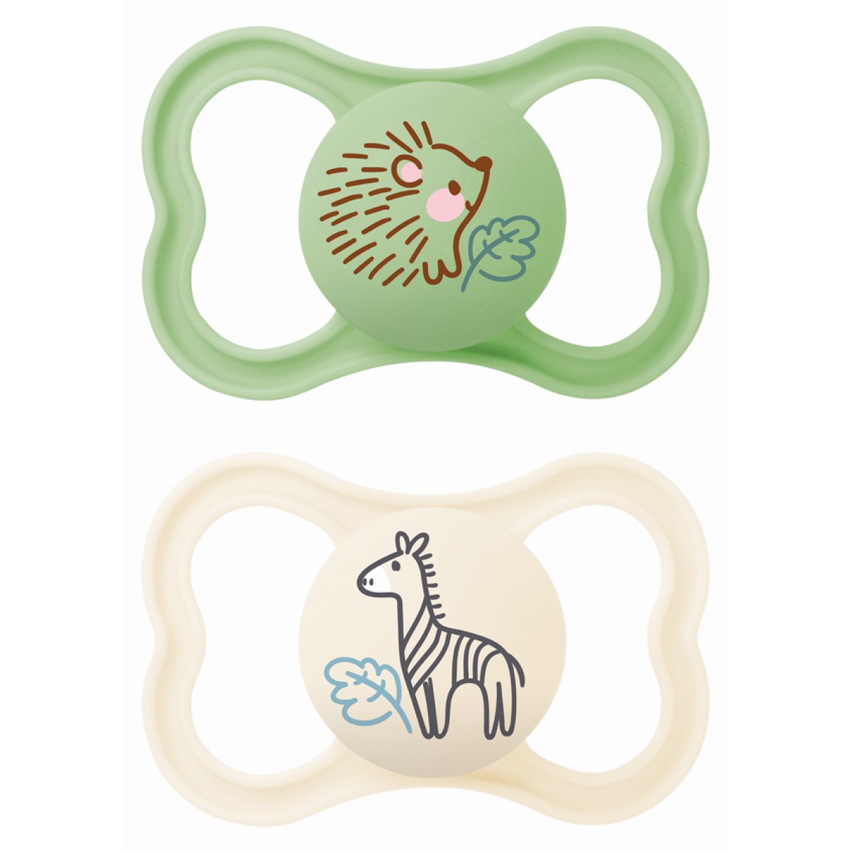 Mam | Πιπίλα Air Σιλικόνης 16+ μηνών - Unisex – Πράσινο | 2τμχ