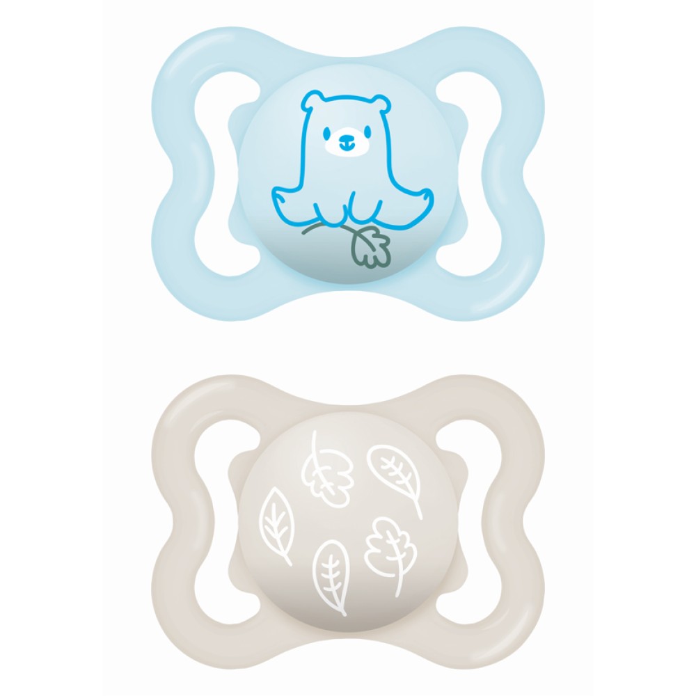 Mam | Πιπίλα Supreme Σιλικόνης 2-6 μηνών - Boy – Γαλάζιο | 2τμχ