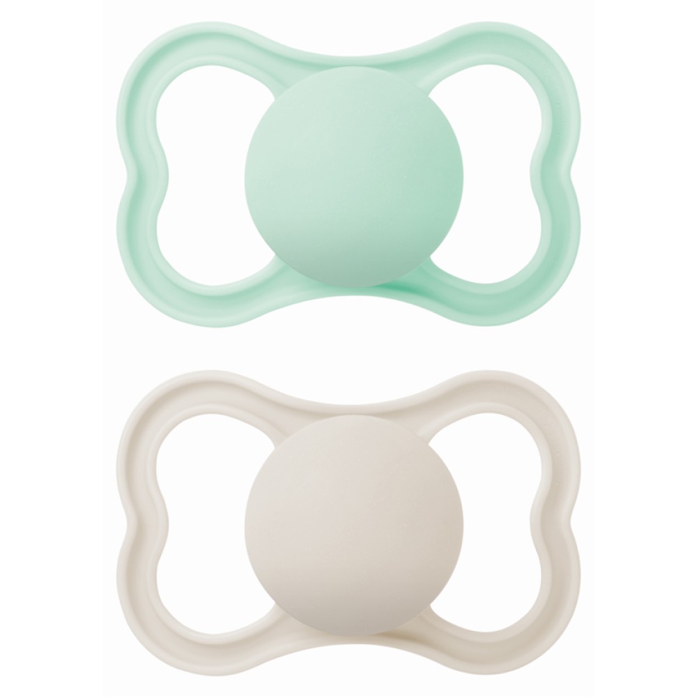 Mam | Πιπίλα Supreme Σιλικόνης 6-16 μηνών - Unisex – Κρεμ | 2τμχ