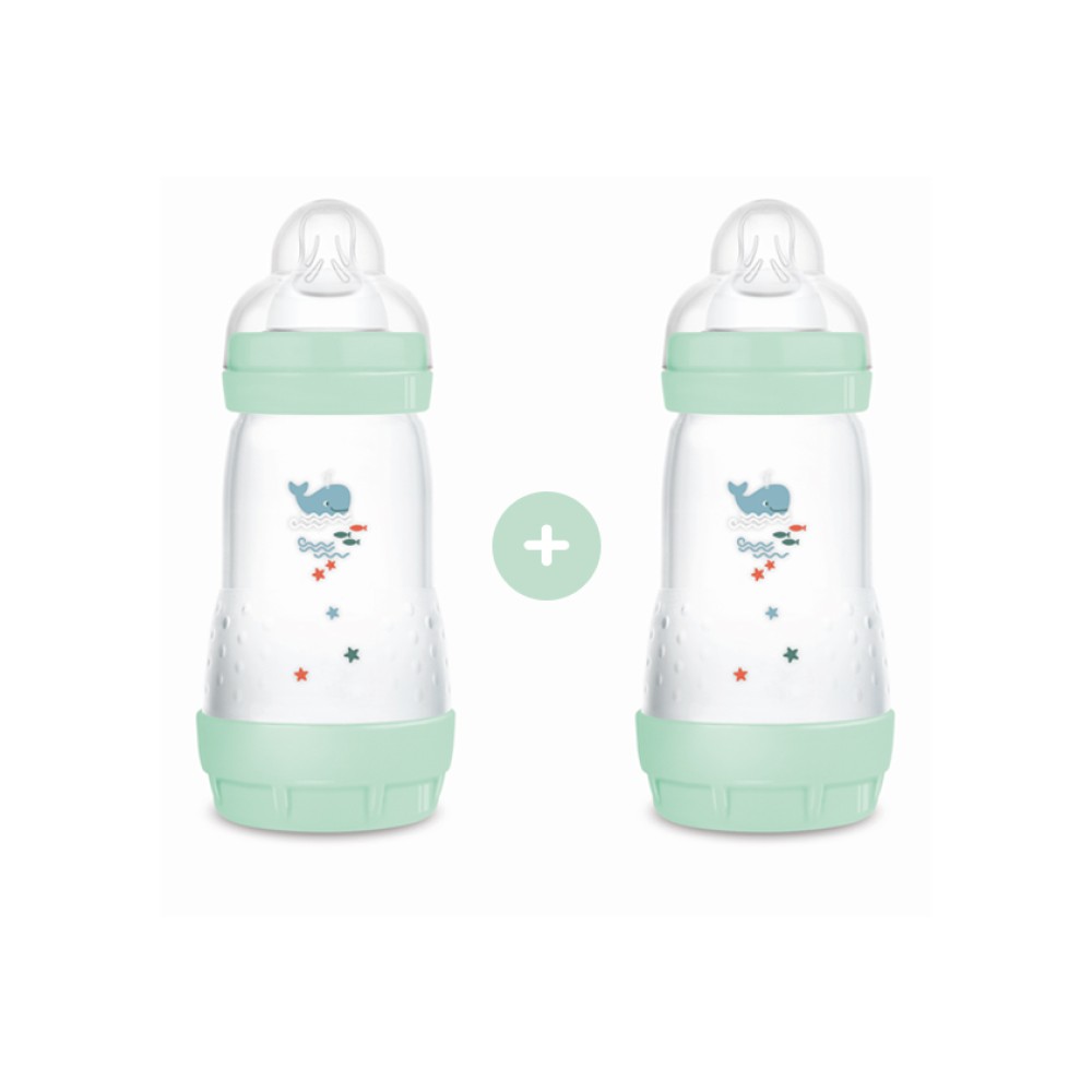  Mam | Σετ 2 Μπιμπερό Easy Start™ Anti-Colic 260ml - Boy – Τιρκουάζ