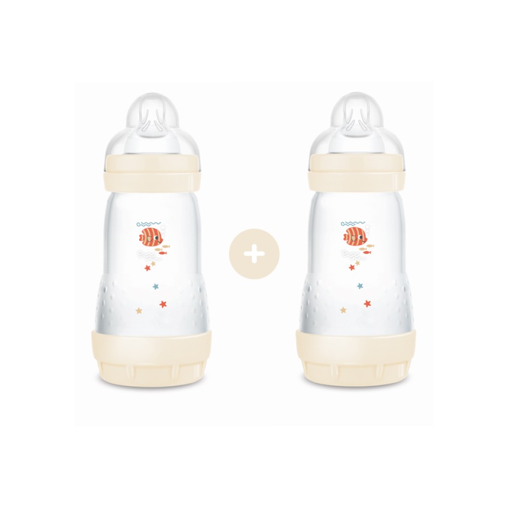 Mam | Σετ 2 Μπιμπερό Easy Start™ Anti-Colic 260ml - Unisex – Κρεμ