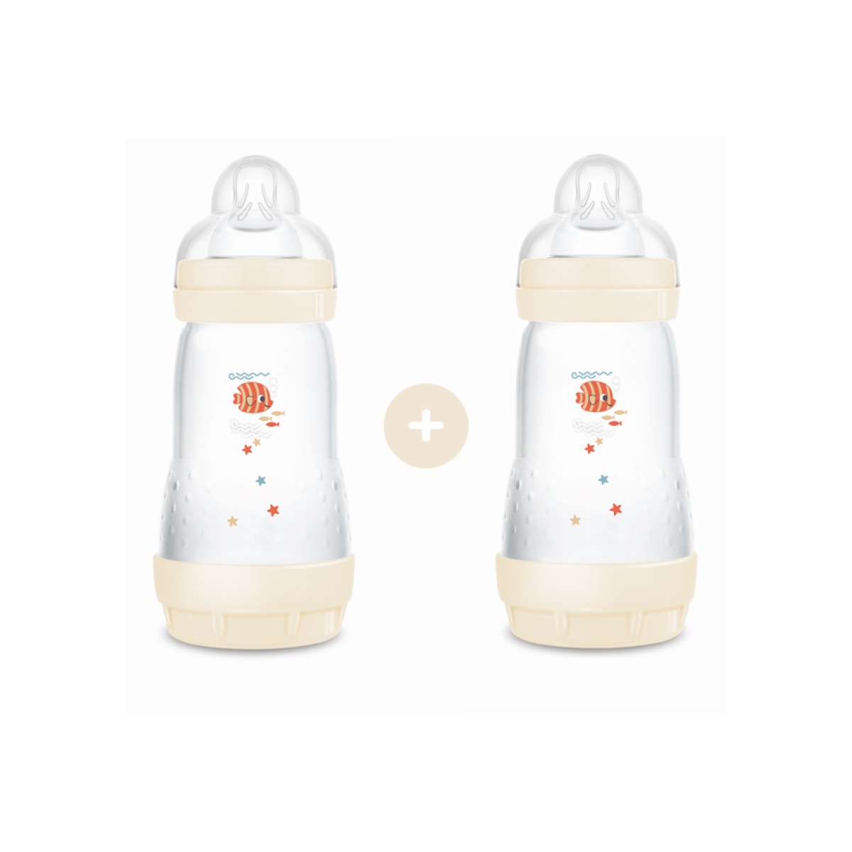 Mam | Σετ 2 Μπιμπερό Easy Start™ Anti-Colic 260ml - Unisex – Κρεμ