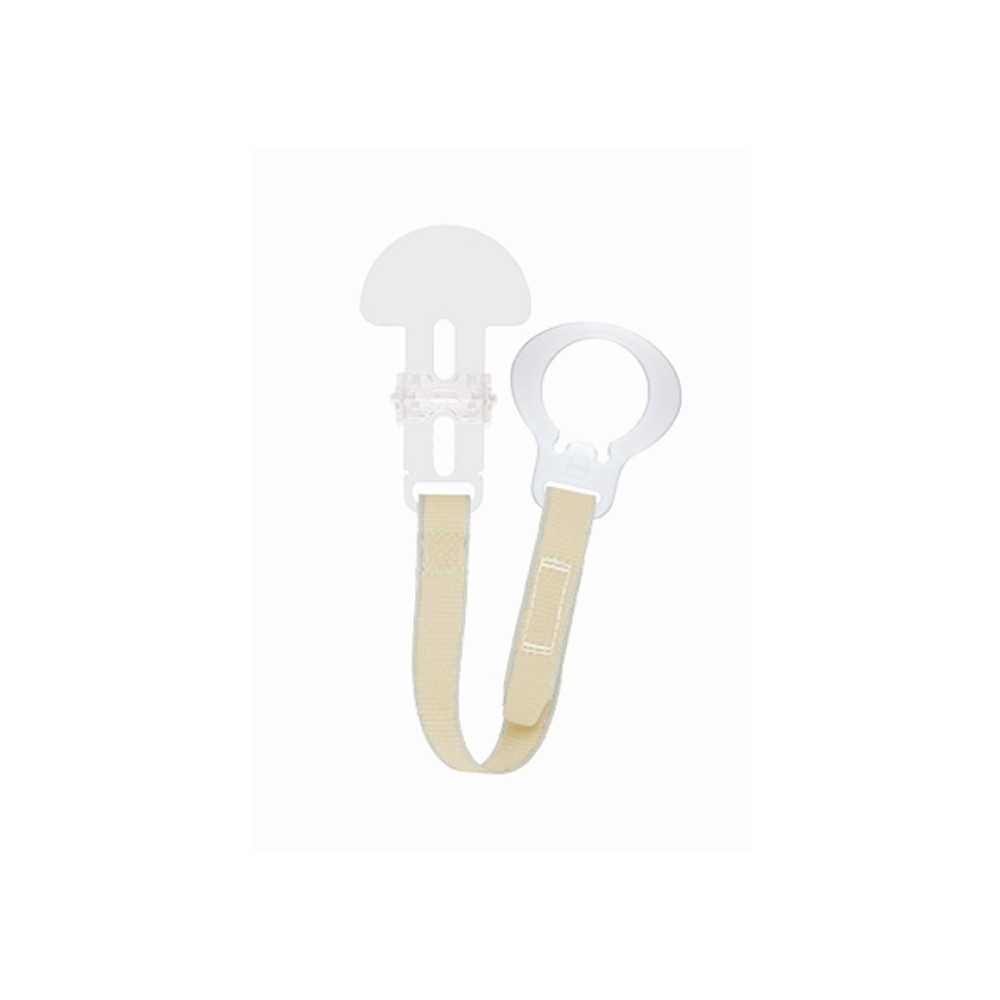 Mam |  Clip – Κορδέλα στήριξης πιπίλας - Unisex – Κρεμ  |  1 τμχ 
