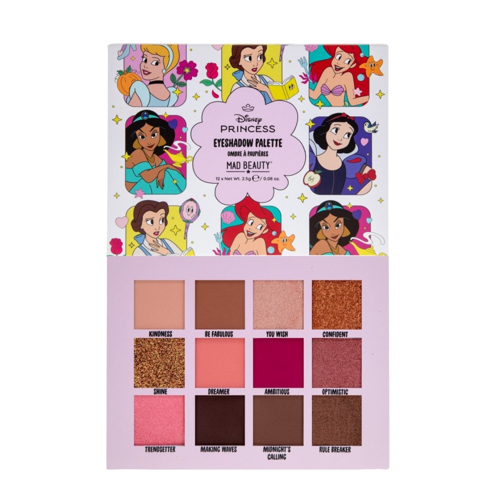 Mad Beauty | Princess Eyeshadow Palette Παλέτα Σκιών για τα Μάτια 12 Αποχρώσεων | 12 x 2.5g