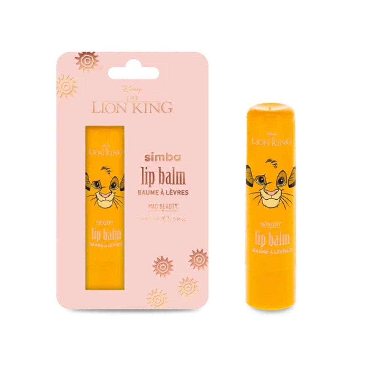 Mad Beauty | Lion King Lip Balm Simba Ενυδατικό Στικ Χειλιών Μάνγκο | 4gr