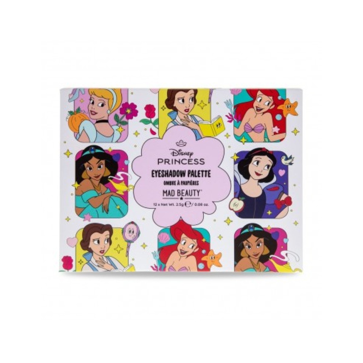 Mad Beauty | Princess Eyeshadow Palette Παλέτα Σκιών για τα Μάτια 12 Αποχρώσεων | 12 x 2.5g